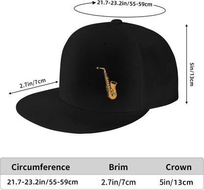 Jazz Saxophone Music Graphic Hip Hop Snapback Cap