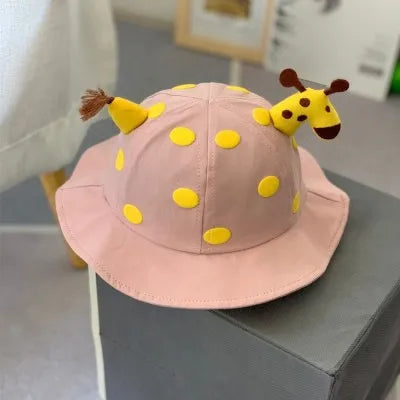 Baby Cartoon Polka Dot Fisherman Hat