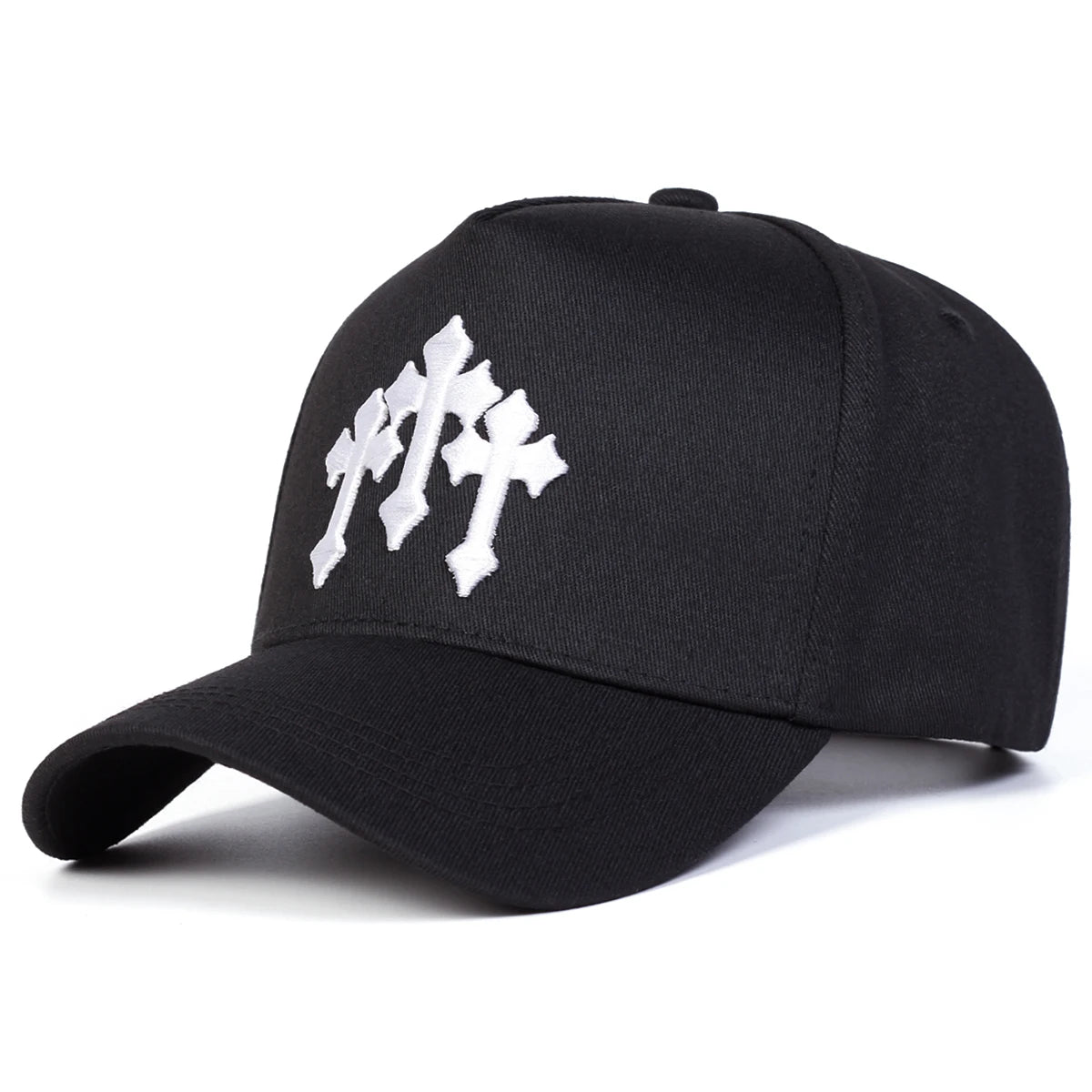 Unisex Cross Embroidered Casual Outdoor Baseball Cap