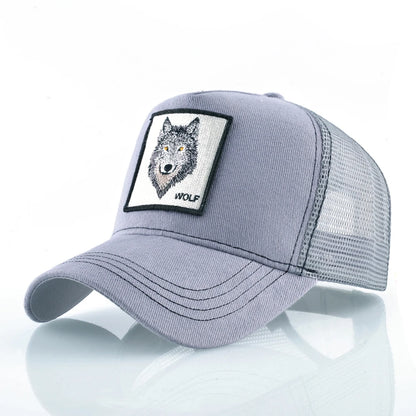 Wolf Patch Trucker Cap