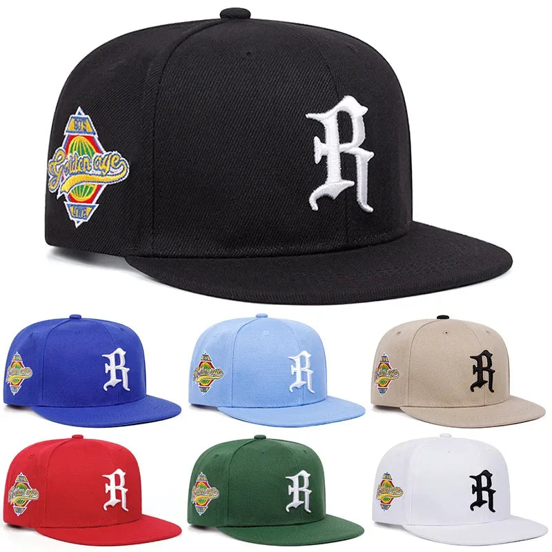 Fashion Primary Logo Embroidered Hip Hop Snapback Cap