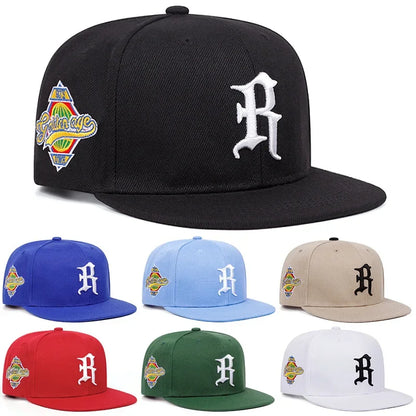 Fashion Primary Logo Embroidered Hip Hop Snapback Cap