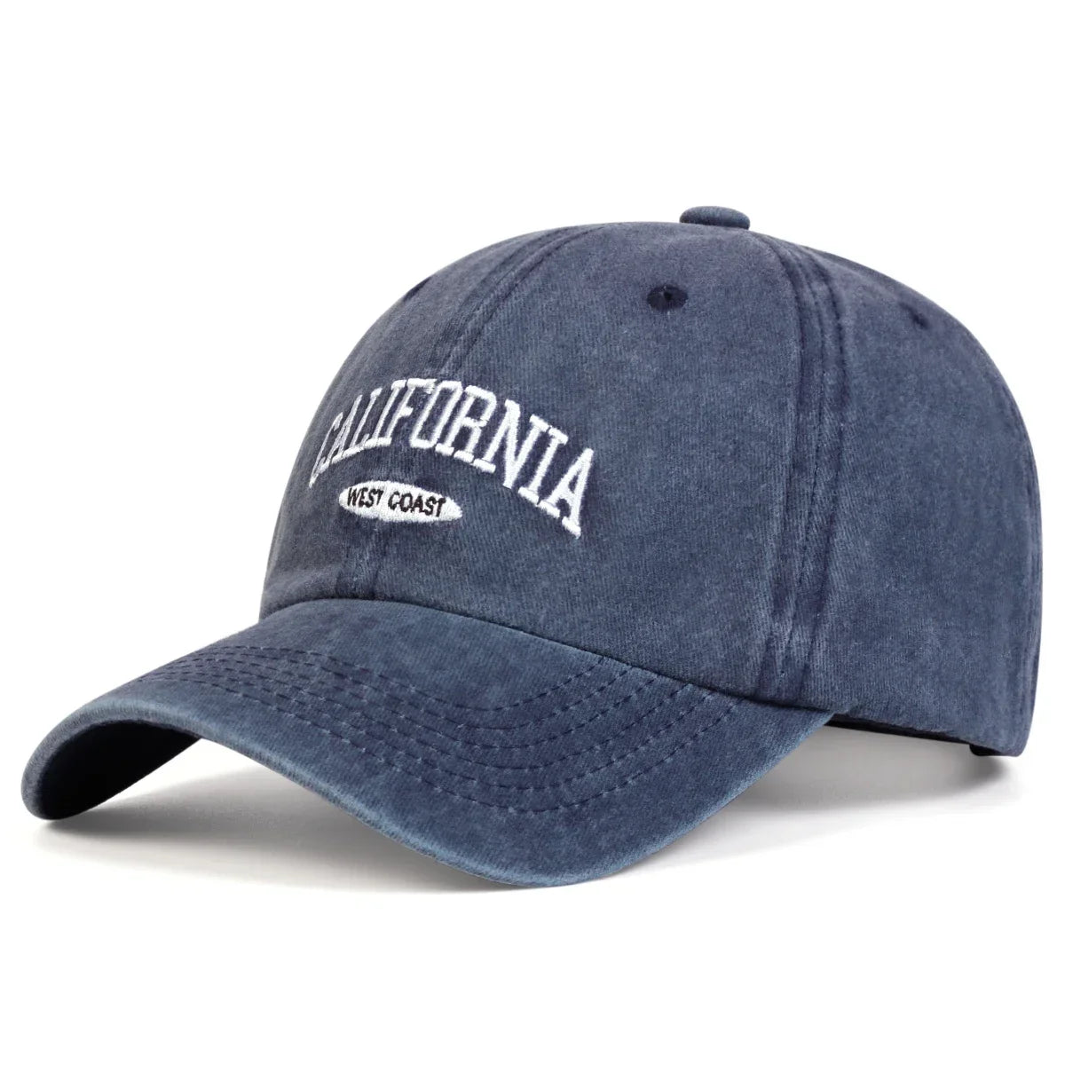 Unisex CALIFORNIA Letter Embroidery Wash Baseball Caps