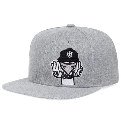 Retro Brand Embroidery Street Art Snapback Cap