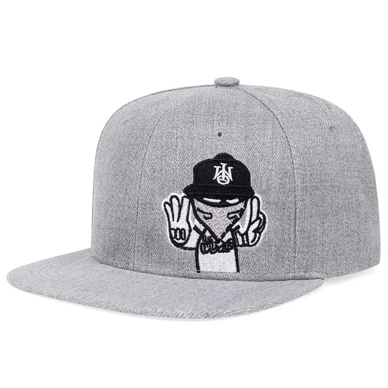 Retro Brand Embroidery Street Snapback Cap