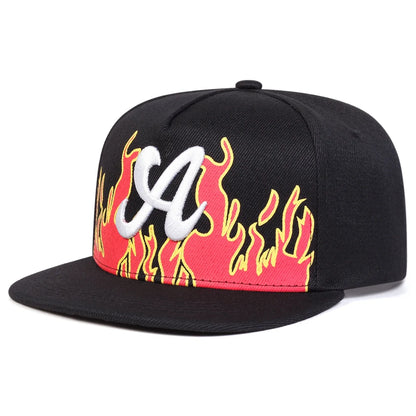 Unisex Dancing A Letter Embroidery Hip-hop Hats