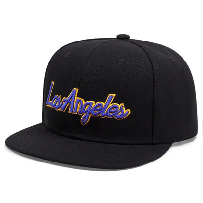 Los Angeles Embroidery Cotton Trucker Snapback