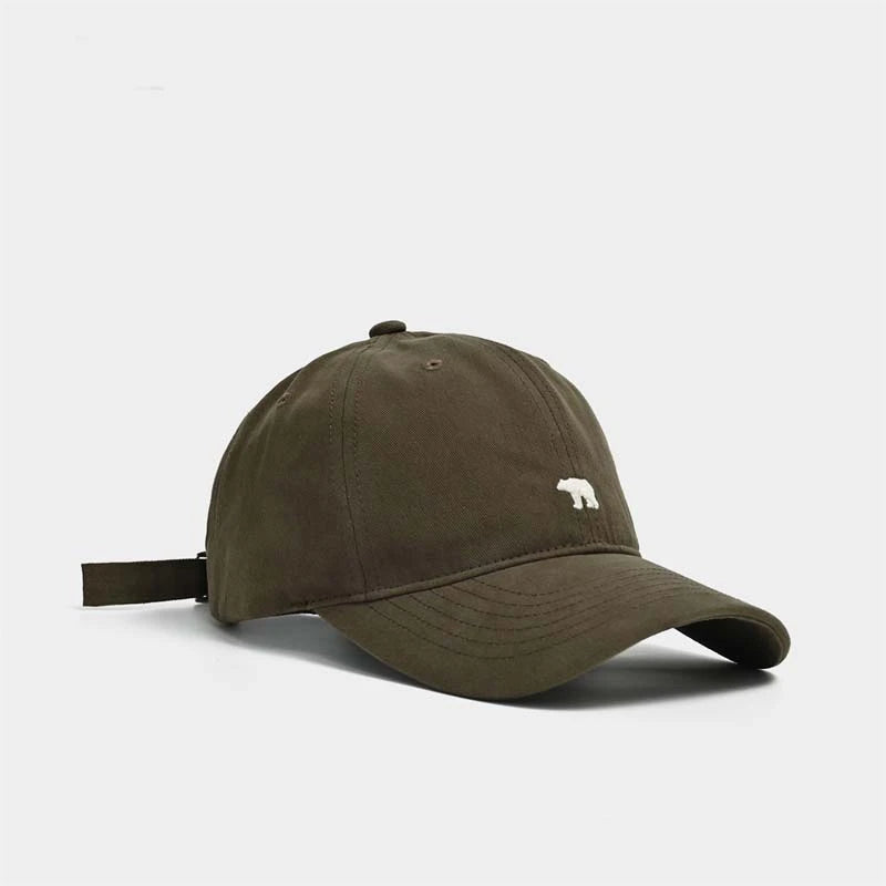 Polar Bear Embroidered Adjustable Breathable Baseball Hat
