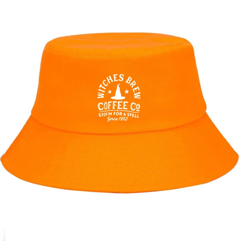 Customize Witches Brew Cotton Halloween Festival Streetwear Bucket Hat