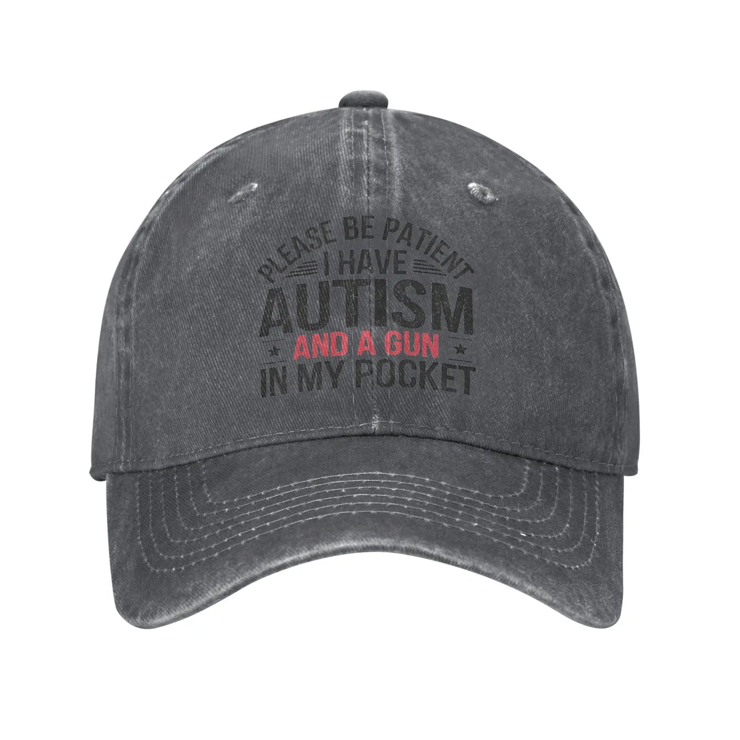Please Be Patient Autism Funny Vintage Baseball Cap