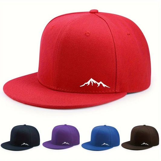 Adjustable Polyester Flat Brim Baseball Hat