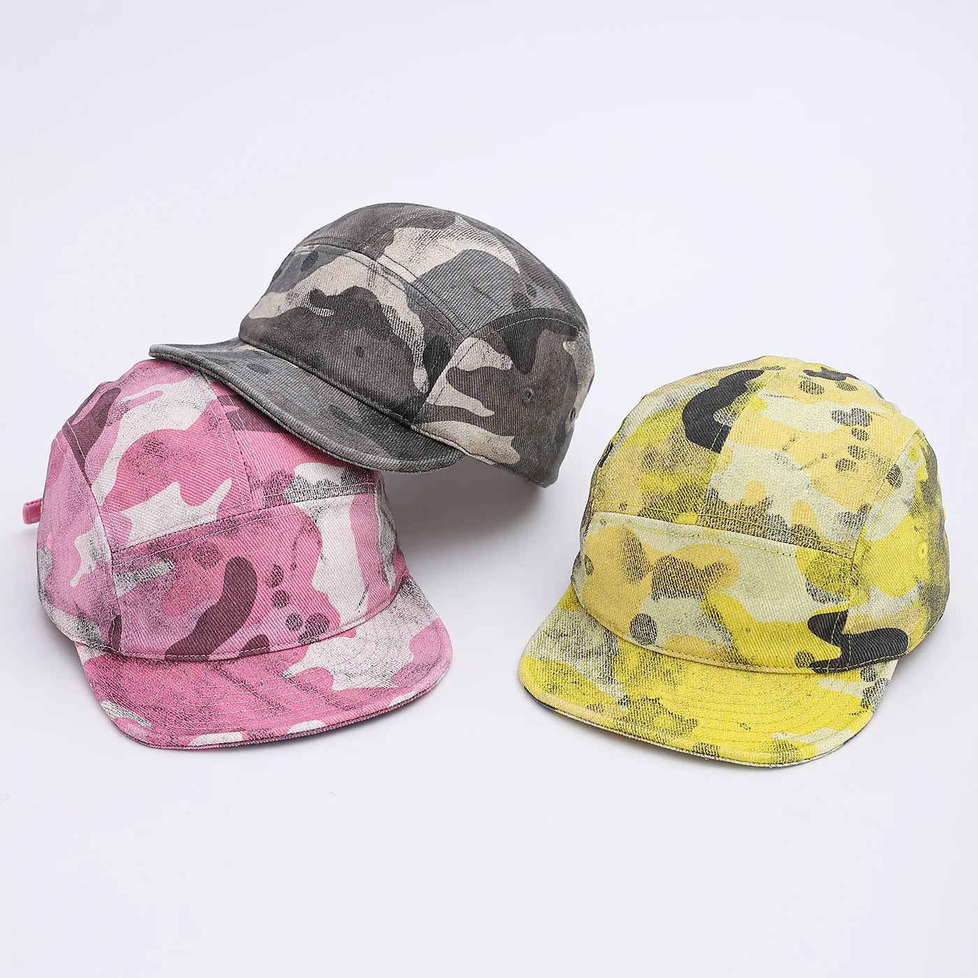 Dirty Camouflage Short Brim Street Hip Hop Baseball Cap