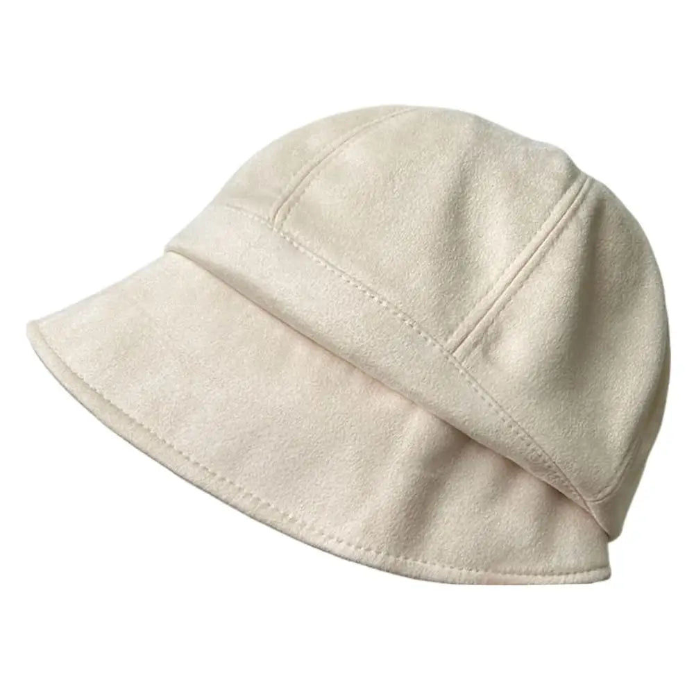 Suede Pile Warm Windproof Bucket Hat