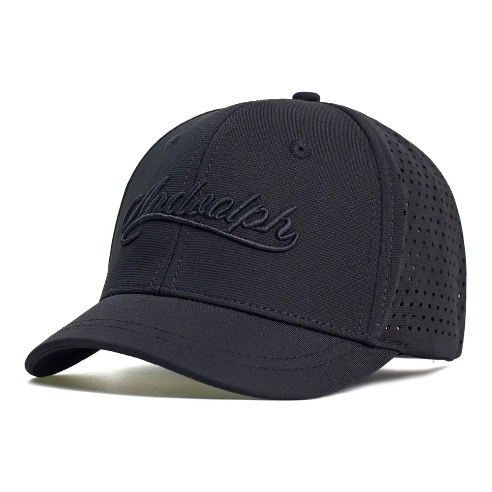 Mesh Short Brim Back Closed Baseball Cap