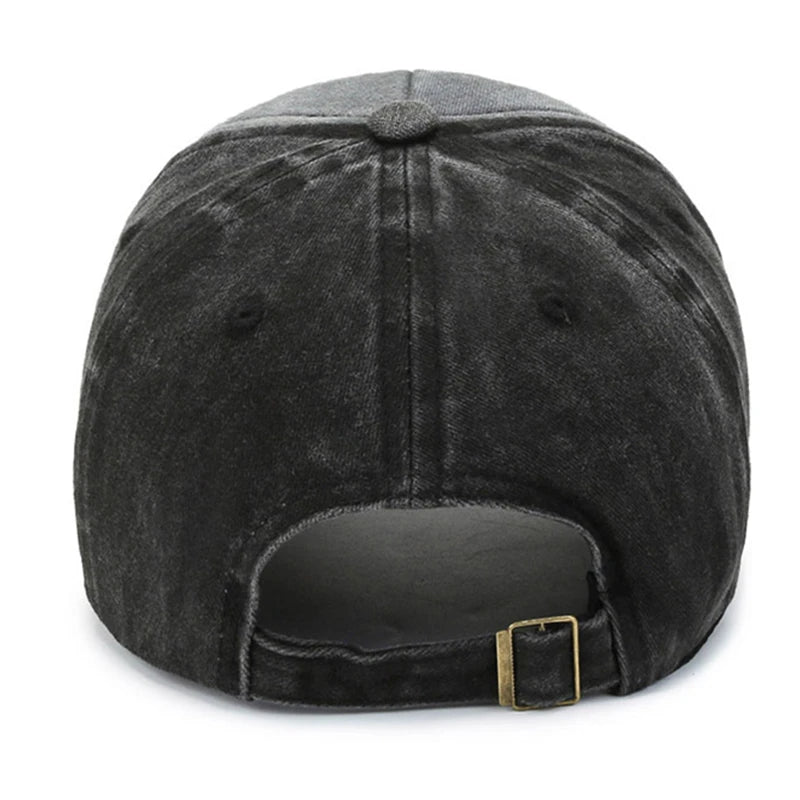 Unisex SHARKS Embroidered Washed Cotton Baseball Cap