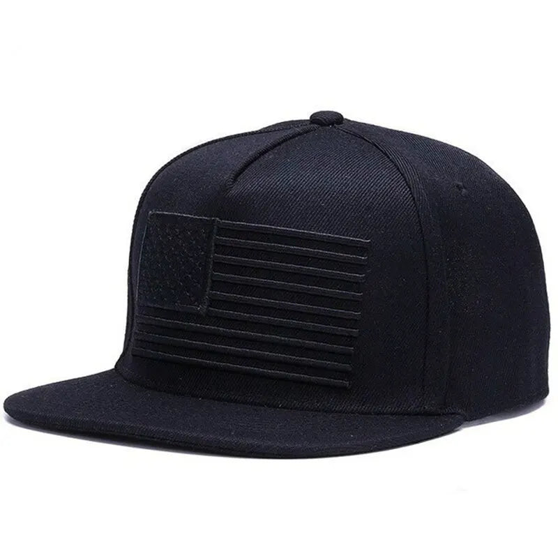 American Flag Embroidery Hip-hop Hats
