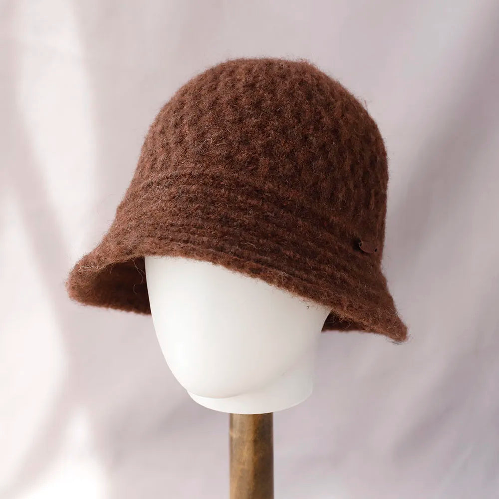 Colorblock Knitted Foldable Bucket Hat
