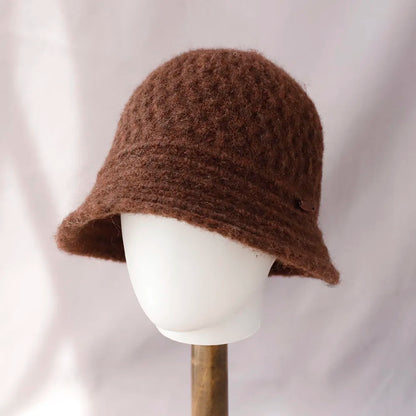 Colorblock Knitted Foldable Bucket Hat