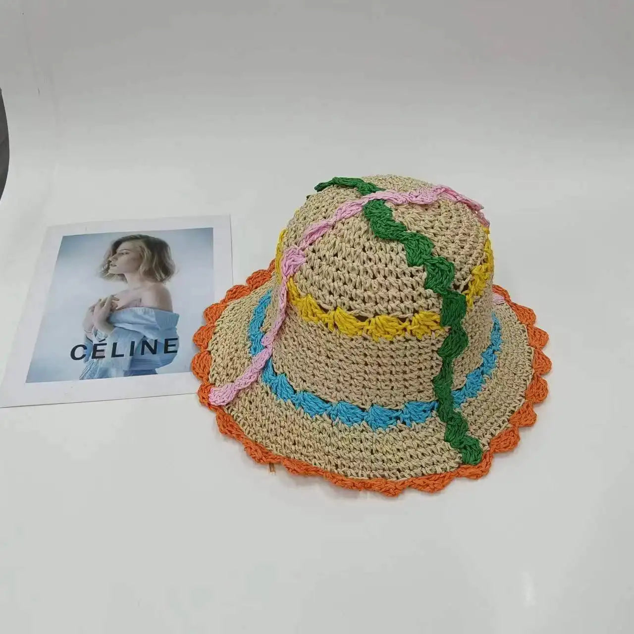 Summer Sweet Forest Crochet Lace Short Brim Bucket Hat