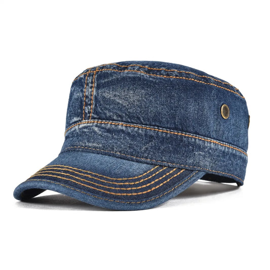 VOBOOM Washed Denim Army Baseball Cap