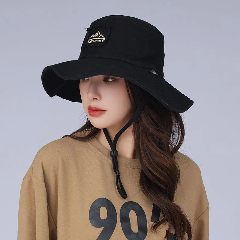 Wide Brim UV Protection Fisherman Hat Outdoor Hiking Fishing Safari Cap Unisex