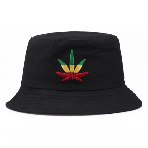 Maple Leaf Bucket Hat Hip Hop Casual Panama Hats
