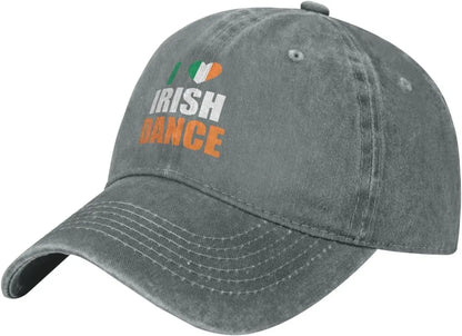 I Love Irish Dance Vintage Washed Baseball Cap