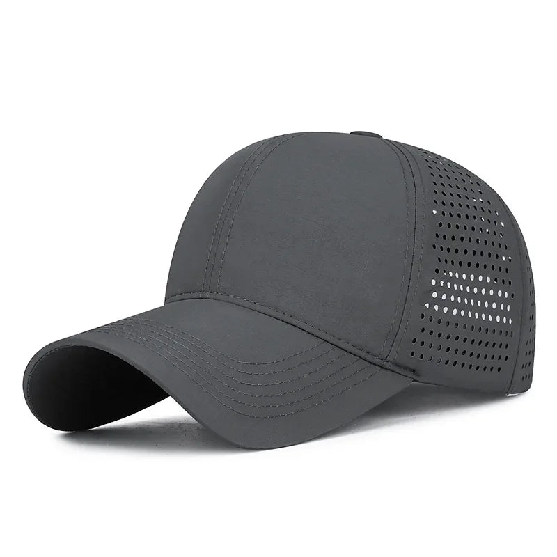 Lightweight Quick Dry Laser Punched Baseball Cap