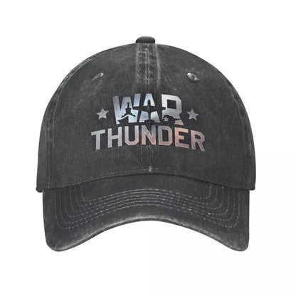 War Thunder Distressed Denim Baseball Cap