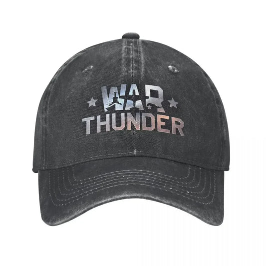 War Thunder Distressed Denim Baseball Cap