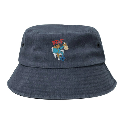 Girl Washed Denim DTMF Bad Bunny Bucket Hat