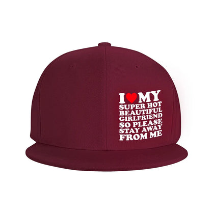 I Love My Girlfriend Streetwear Snapback Cap