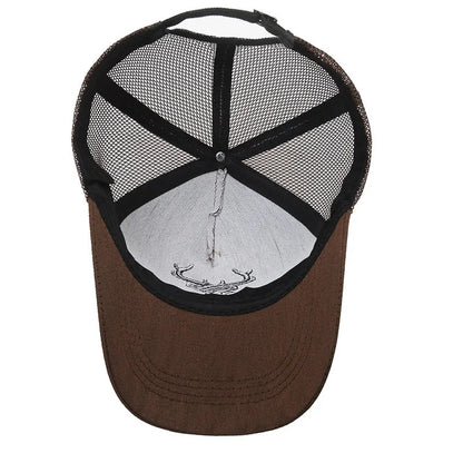 Unisex Animal Antlers Embroidery Baseball Net Caps