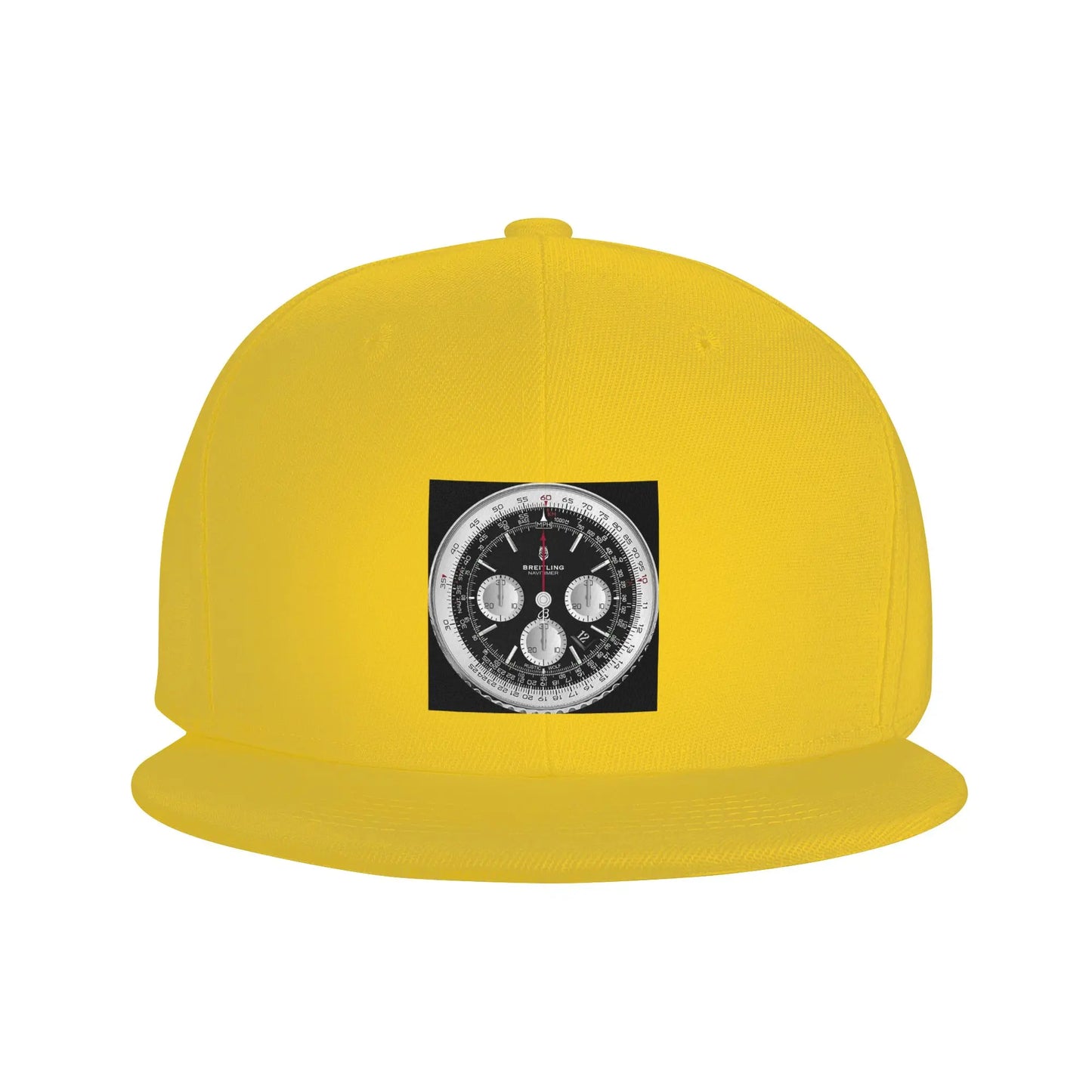 Black Luxury Watch Dial Elegant Minimalist Snapback Cap