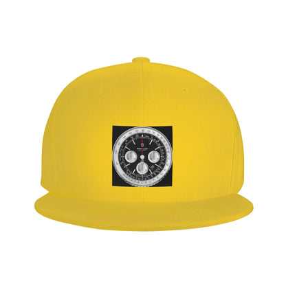Black Luxury Watch Dial Elegant Minimalist Snapback Cap