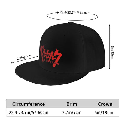 Berserk Anime Logo Casual Snapback Cap