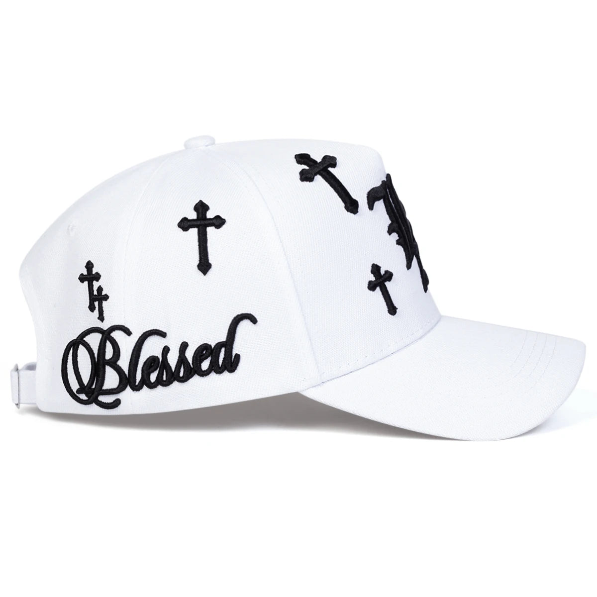 Unisex Gothic LA Cross Embroidery Casual Baseball Cap