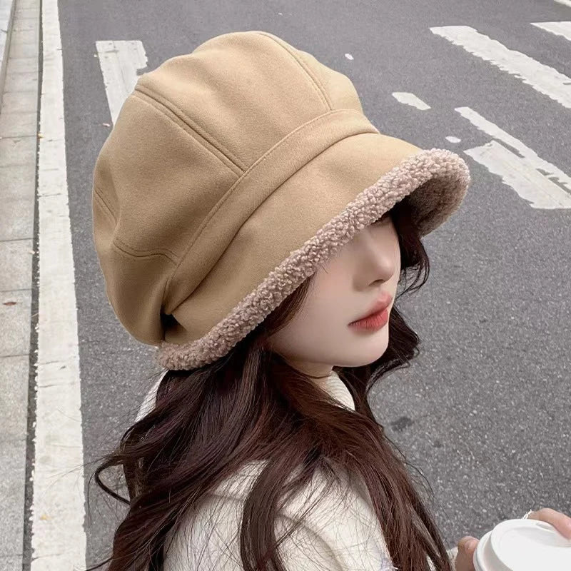 Women’s Thick Velvet Fisherman Bucket Hat