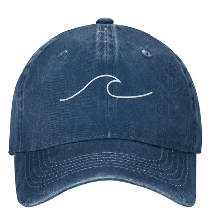 Wave Ripple Simple Logo Trucker Baseball Cap