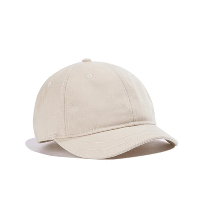 Adjustable Short Brim Cotton Baseball Cap