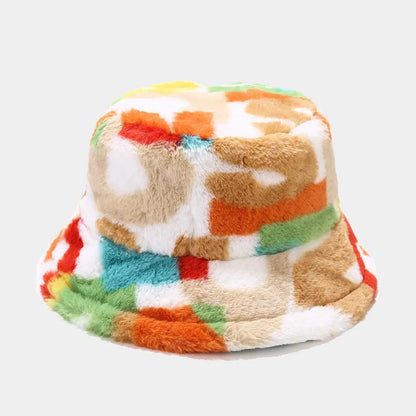 Colorful Digital Print Bucket Hat Women