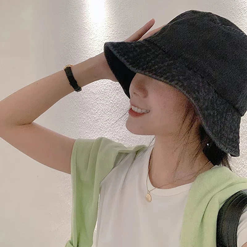 Cowboy Style Face-Cover Sun Protection Bucket Hat
