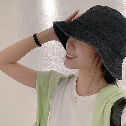 Cowboy Style Face-Cover Sun Protection Bucket Hat