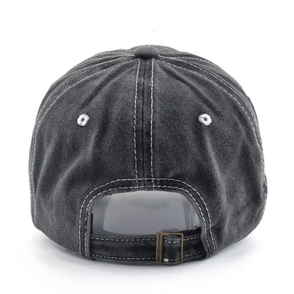 Unisex Vintage Embroidered Letter Baseball Cap
