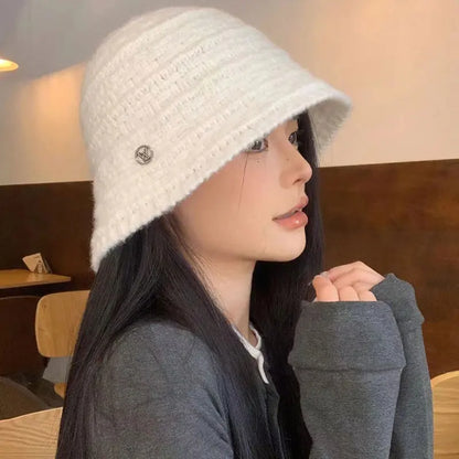 Unisex Knitted Winter Warm Fisherman Bucket Hat