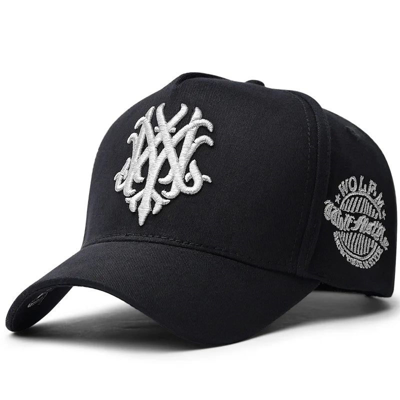 Oversize 5 Panel Cotton Baseball Cap Men Women Fishing Sun