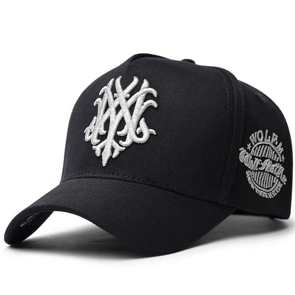 Oversize 5 Panel Cotton Baseball Cap Men Women Fishing Sun