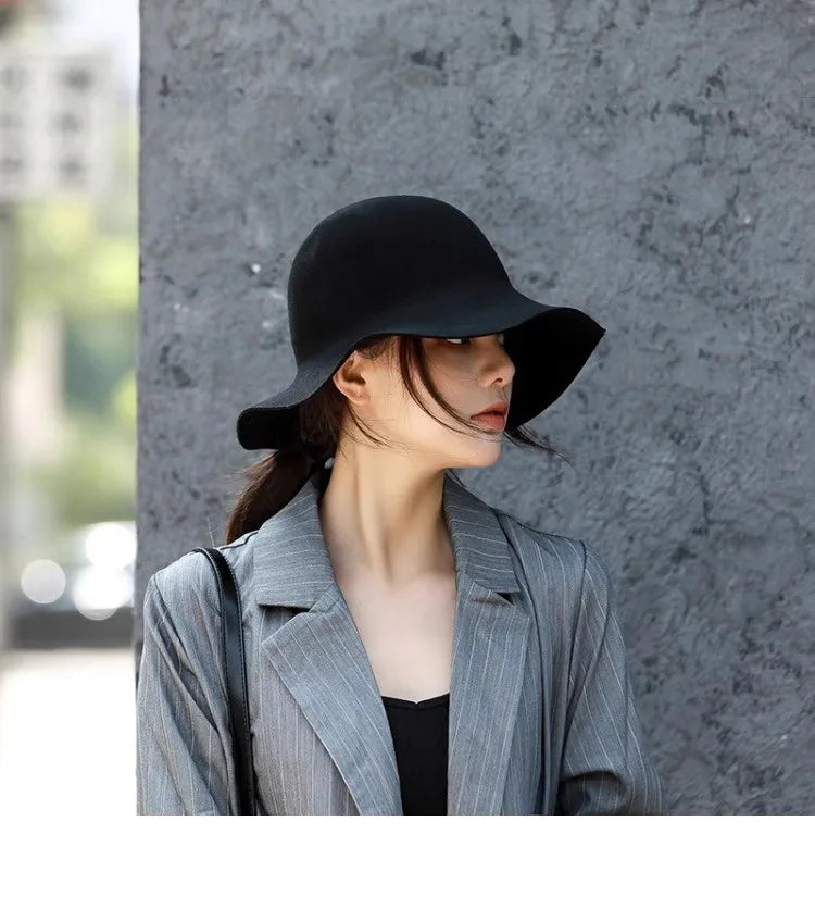 Woolen Retro Fedora Hat