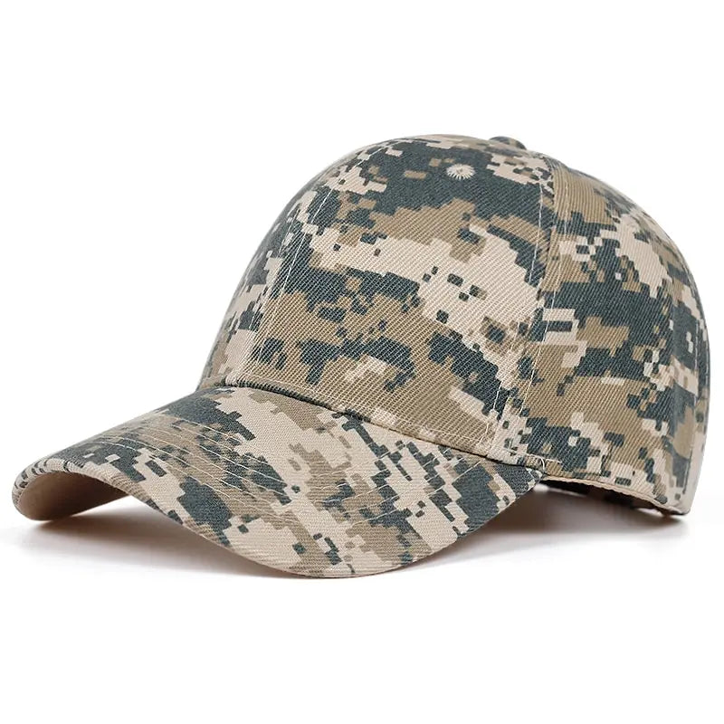 Unisex Light Plate Army Camouflage Baseball Caps