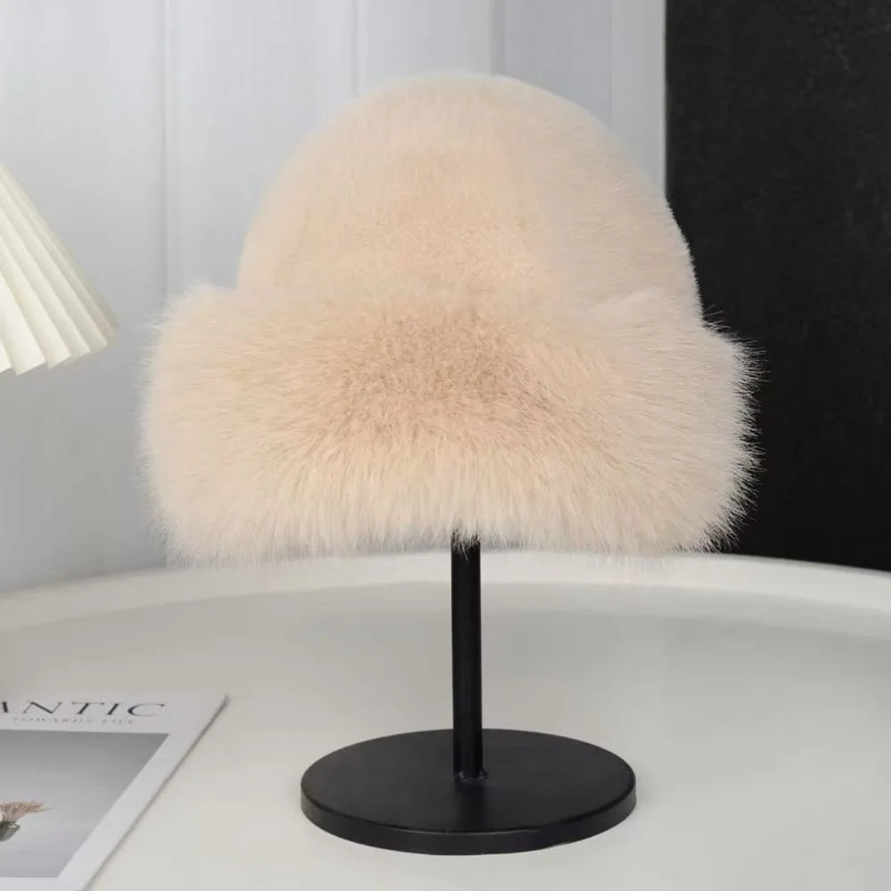 Warm Plush Winter Outdoor Bucket Hat
